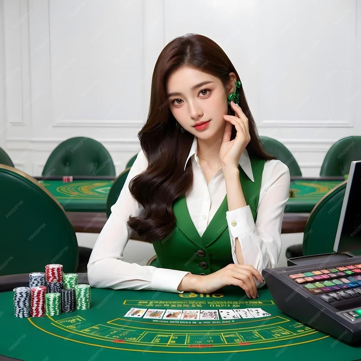 QTGames Live Casino dealer profesional siap melayani pemain Indonesia 24 jam